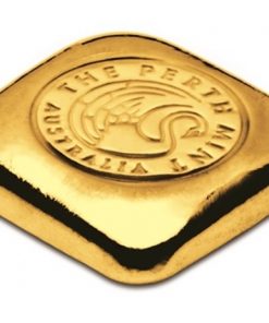 Perth Mint Cast gold bar 1-oz - side view